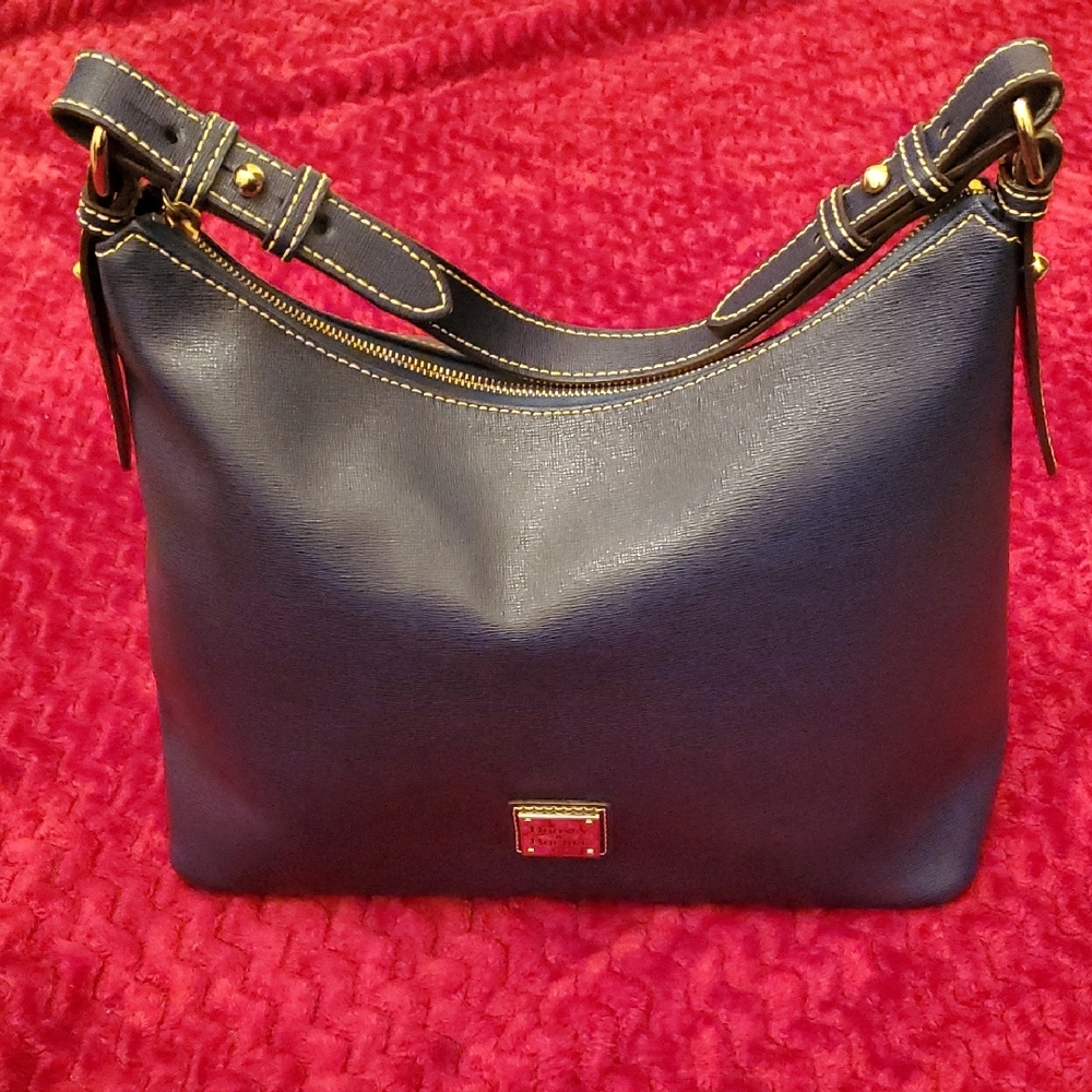 Dooney & Bourke Elegant Navy Blue Handbag